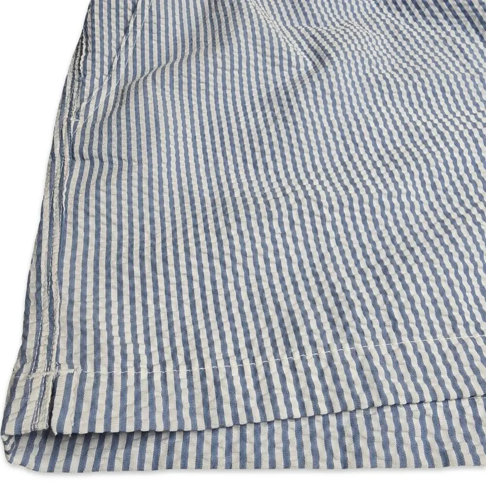 American Eagle Swim Trunks Mens XXL Blue White Stripe Seersucker 5
